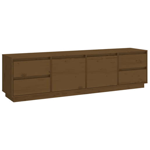 Móvel de TV - Modulo de TV - Armário de TV 176x37x47,5 cm madeira de pinho maciça castanho mel
