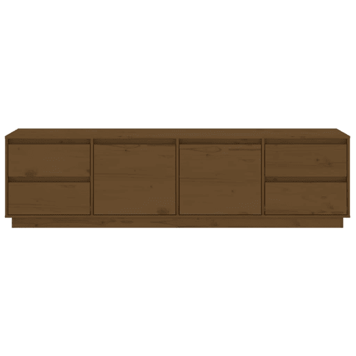 Móvel de TV - Modulo de TV - Armário de TV 176x37x47,5 cm madeira de pinho maciça castanho mel