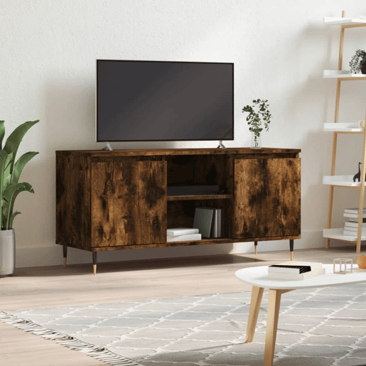 Móvel de TV - Modulo de TV - Armário de TV 104x35x50 cm derivados de madeira carvalho fumado