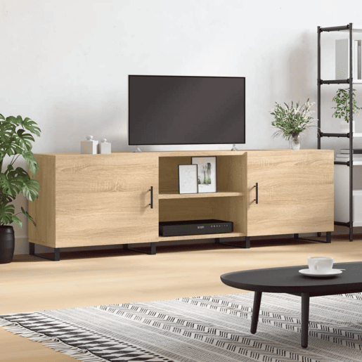 Móvel de TV - Modulo de TV - Armário de TV 150x30x50 cm derivados de madeira carvalho sonoma