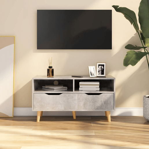 Móvel de TV - Modulo de TV - Armário de TV 90x40x48,5 cm derivados de madeira cinza