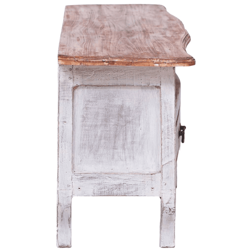 Móvel de TV - Modulo de TV - Armário de TV 120x30x40 cm madeira de mogno maciça branco Móvel de TV - Modulo de TV - Armário de TV 120x30x40 cm madeira de mogno maciça branco
