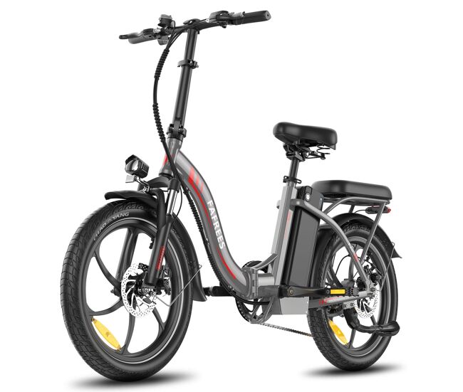 E-bike fafrees f20+ - motor 250w batería 36v20ah neumáticos de 20 pulgadas frenos mecánicos de disco - gris