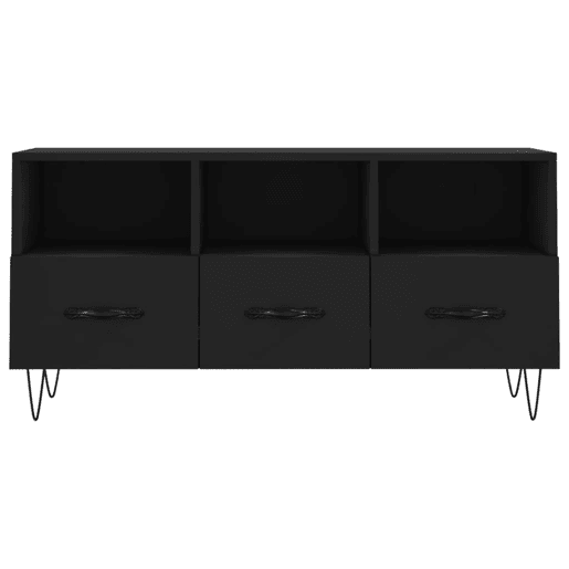 Móvel de TV - Modulo de TV - Armário de TV 102x36x50 cm derivados de madeira preto
