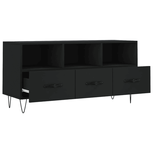Móvel de TV - Modulo de TV - Armário de TV 102x36x50 cm derivados de madeira preto