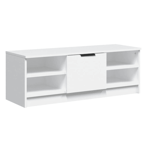 Móvel para TV - Móvel de TV - Armário de TV 102x35,5x36,5 cm madeira processada branco