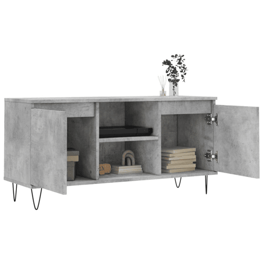 Móvel de TV - Modulo de TV - Armário de TV 104x35x50 cm derivados de madeira cinzento cimento