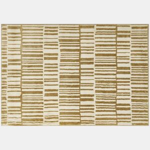 HOMCOM Tapete Sala de Estar 170x120 cm Tapete Lavável na Máquina de Lavar Pelo Curto Estilo Moderno Tapete para Sala de Estar Quarto Sala de Jantar Creme