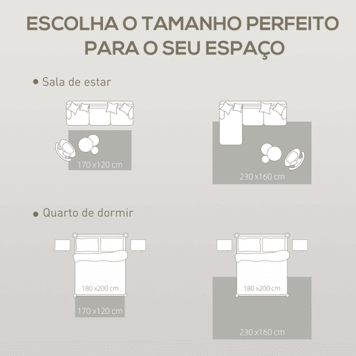 HOMCOM Tapete Sala de Estar 170x120 cm Tapete Lavável na Máquina de Lavar Pelo Curto Estilo Moderno Tapete para Sala de Estar Quarto Sala de Jantar Creme