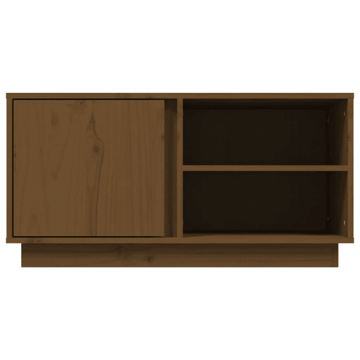 Móvel de TV - Modulo de TV - Armário de TV 80x35x40,5 cm madeira de pinho maciça castanho mel Móvel de TV - Modulo de TV - Armário de TV 80x35x40,5 cm madeira de pinho maciça castanho mel