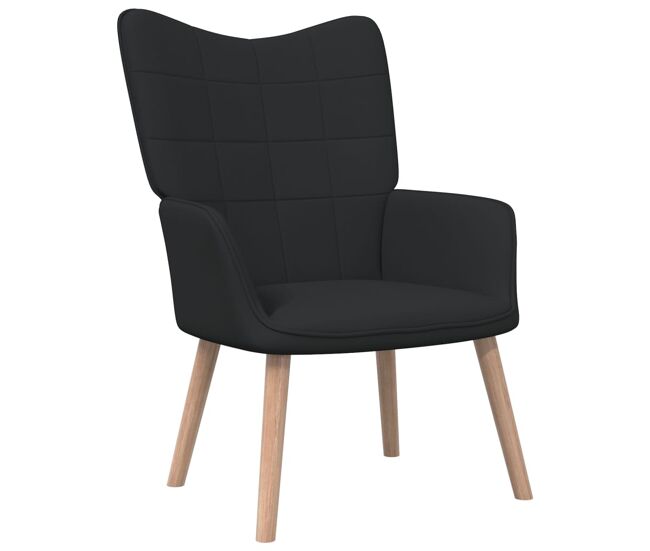Vidaxl sillón de relax de tela negro