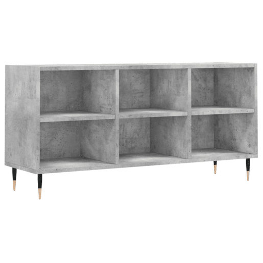 Móvel de TV - Modulo de TV - Armário de TV 103,5x30x50 cm derivados madeira cinzento cimento