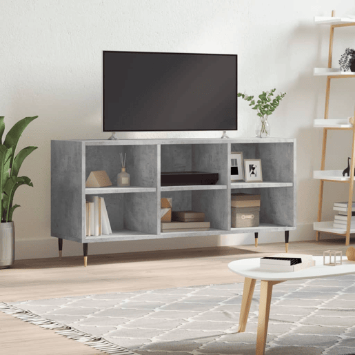 Móvel de TV - Modulo de TV - Armário de TV 103,5x30x50 cm derivados madeira cinzento cimento