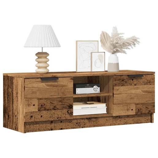 Móvel TV - Modulo de TV - Armário de TV madeira antiga 102x35x36,5 cm madeira trabalhada