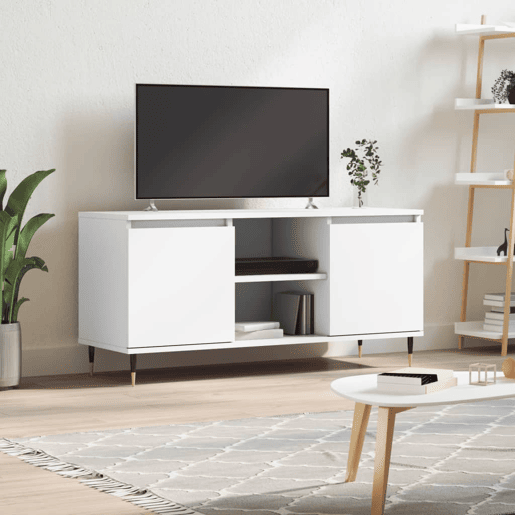 Móvel de TV - Modulo de TV - Armário de TV 104x35x50 cm derivados de madeira branco