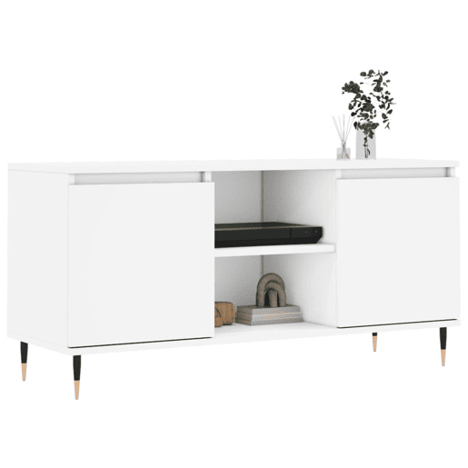 Móvel de TV - Modulo de TV - Armário de TV 104x35x50 cm derivados de madeira branco