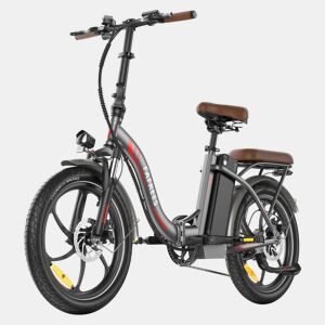 Bicicleta Elétrica FAFREES F20+ Pro - Motor 250W Bateria 36V22.5Ah Pneus De 20 Polegadas Travões De Disco Mecânicos - Cinza