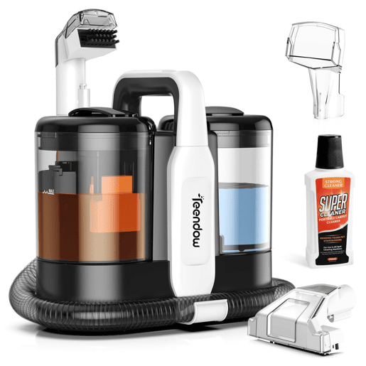 Aspirador de Mão Teendow C5 - 450W 11000Pa 1500ML+800ML Ruído 80dB Apenas 4kg Silencioso e Portátil - Preto