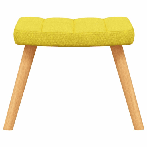 vidaXL Cadeira de descanso com banco tecido amarelo mostarda vidaXL Cadeira de descanso com banco tecido amarelo mostarda