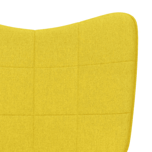 vidaXL Cadeira de descanso com banco tecido amarelo mostarda vidaXL Cadeira de descanso com banco tecido amarelo mostarda