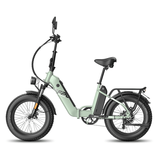 Bicicleta Elétrica FAFREES FF20 Polar - Motor 500W Bateria 48V24Ah Pneus De 20 Polegadas Travões De Disco Mecânicos - Verde