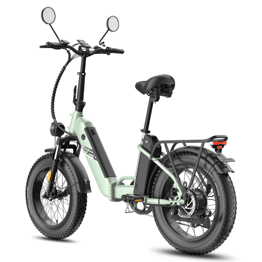 Bicicleta Elétrica FAFREES FF20 Polar - Motor 500W Bateria 48V24Ah Pneus De 20 Polegadas Travões De Disco Mecânicos - Verde