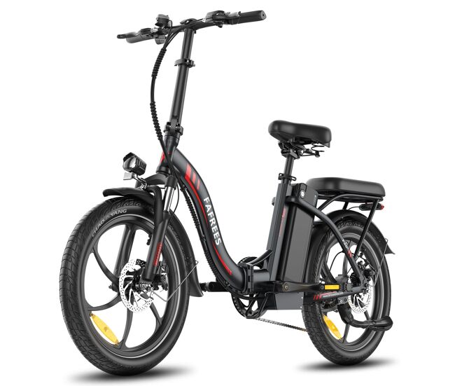 E-bike fafrees f20+ - motor 250w batería 36v20ah neumáticos de 20 pulgadas frenos mecánicos de disco - negro