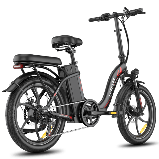 Bicicleta Elétrica FAFREES F20+ - Motor 250W Bateria 36V20Ah Pneus De 20 Polegadas Travões De Disco Mecânicos - Preto