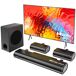 Hiwill A51 Barra de Sonido - 5.1 Dolby Atmos 380W Con Subwoofer Hiwill A51 Barra de Sonido - 5.1 Dolby Atmos 380W Con Subwoofer Negro