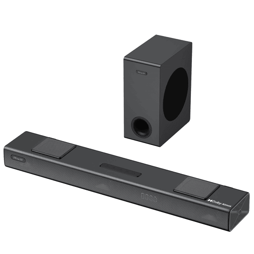 Hiwill A312 Barra de Som - 3.1.2 Dolby Atmos 400W com Subwoofer 5,25 - Preto