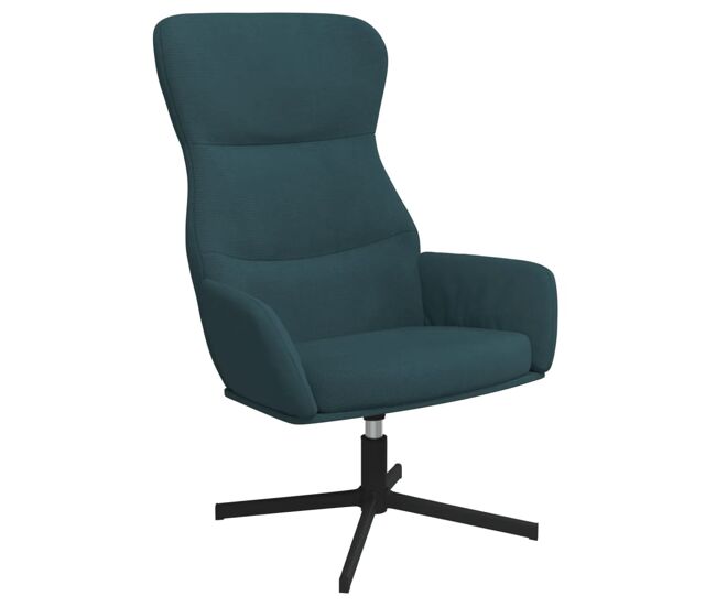 Vidaxl sillón de relax de terciopelo azul