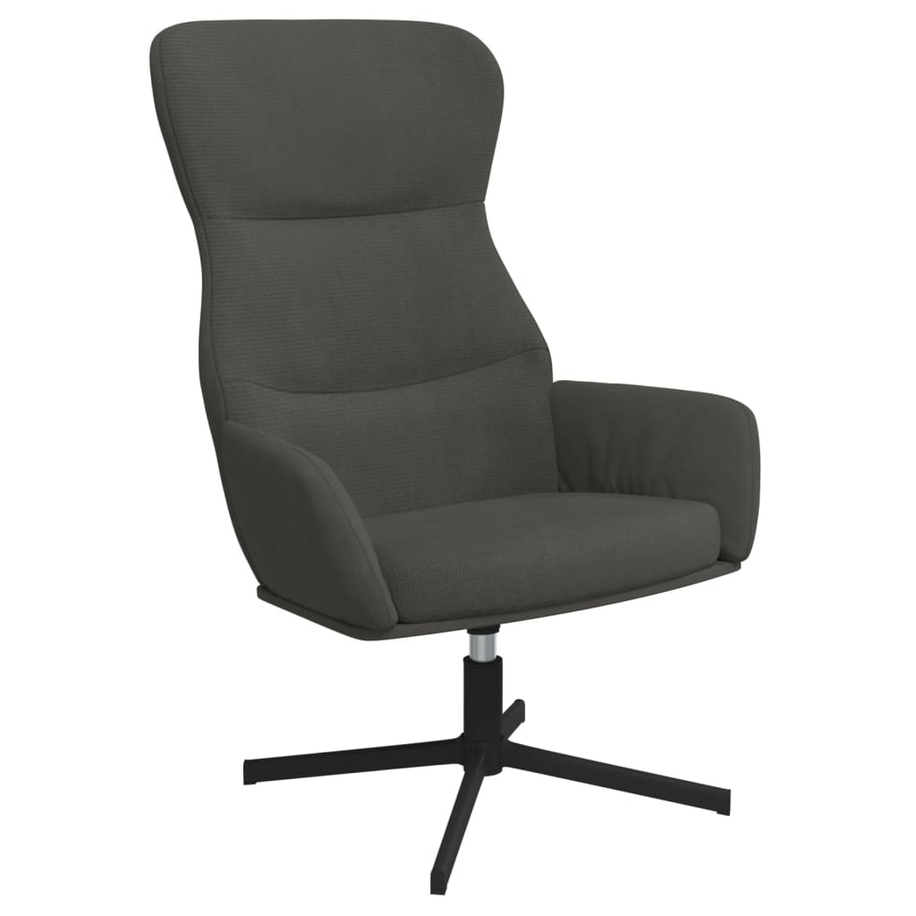 Vidaxl sillón de relax de terciopelo gris oscuro