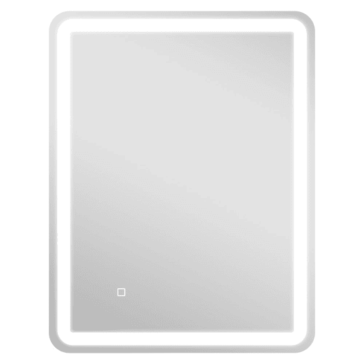 HOMCOM Espelho Casa de banho com Luzes LED 60x80 cm Espelho de Parede Antiembaciamento com 3 Temperaturas de Cor Ajustável e Função de Memória Horizontal e Vertical Prata