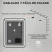 Espejo de Baño Vidrio Templado HOMCOM, hogar - baño Espejo de Baño Vidrio Templado HOMCOM, hogar - baño Gris