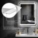 Espejo de Baño Vidrio Templado HOMCOM, hogar - baño Espejo de Baño Vidrio Templado HOMCOM, hogar - baño Gris
