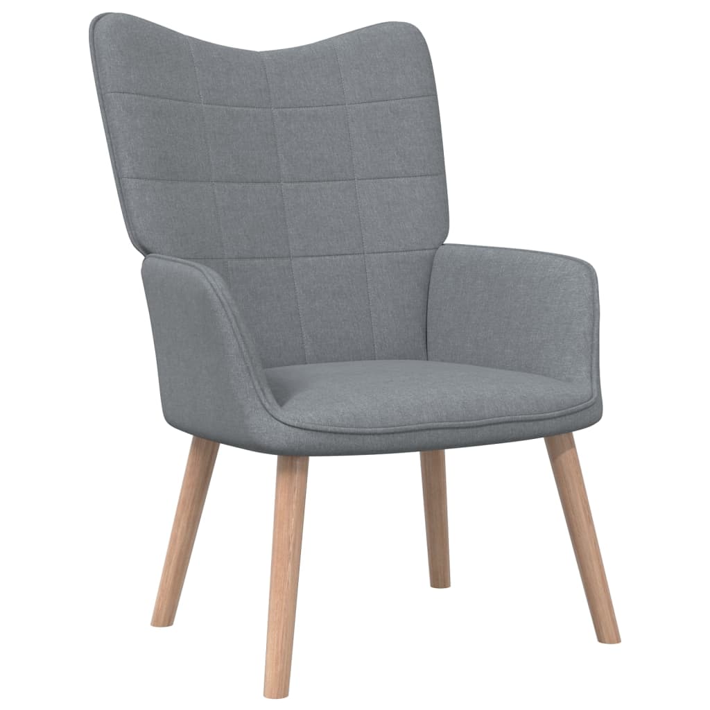 Vidaxl sillón de relax de tela gris claro