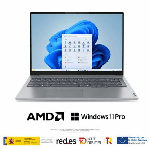 Laptop Lenovo 21MW0042SP 16 16 GB RAM 512 GB SSD Qwerty espanhol AMD Ryzen 5 7535HS Laptop Lenovo 21MW0042SP 16 16 GB RAM 512 GB SSD Qwerty espanhol AMD Ryzen 5 7535HS