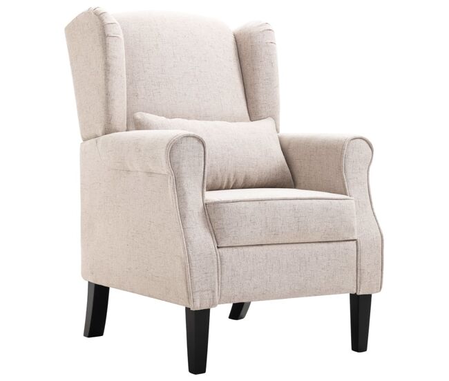 Vidaxl sillón de tela beige