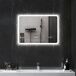Espejo de Baño Vidrio Templado HOMCOM, hogar - baño Espejo de Baño Vidrio Templado HOMCOM, hogar - baño Gris