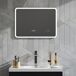 Espejo de Baño Vidrio Templado HOMCOM, hogar - baño Espejo de Baño Vidrio Templado HOMCOM, hogar - baño Gris