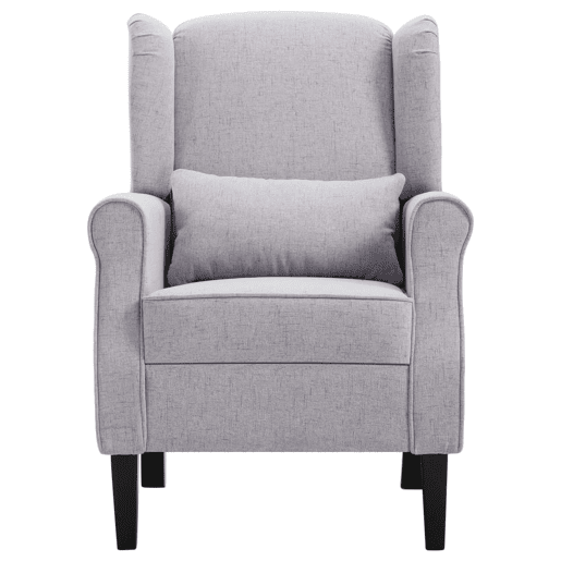 vidaXL Poltrona em tecido cinzento-claro vidaXL Poltrona em tecido cinzento-claro