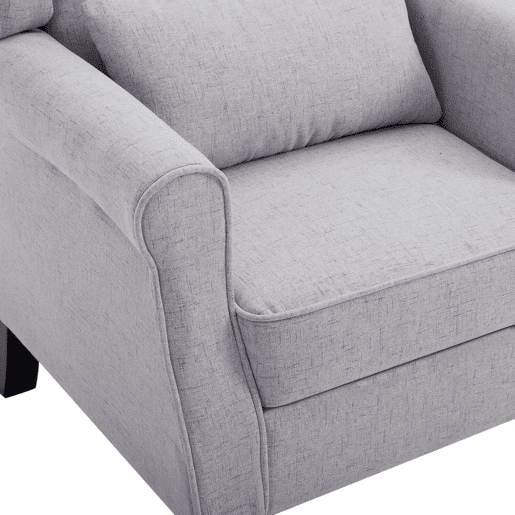 vidaXL Poltrona em tecido cinzento-claro vidaXL Poltrona em tecido cinzento-claro