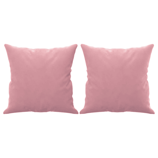Sofá 3 lugares - Sofá fixo c almofadas decorativas 180 cm veludo rosa Sofá 3 lugares - Sofá fixo c almofadas decorativas 180 cm veludo rosa