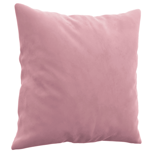 Sofá 3 lugares - Sofá fixo c almofadas decorativas 180 cm veludo rosa Sofá 3 lugares - Sofá fixo c almofadas decorativas 180 cm veludo rosa