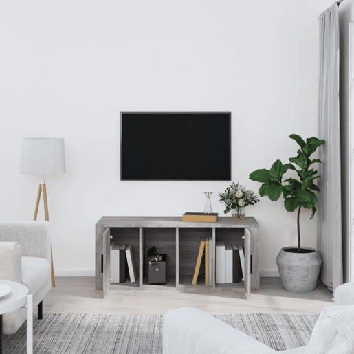Móvel de TV - Modulo de TV - Armário de TV 100x35x40 cm derivados de madeira cinzento sonoma