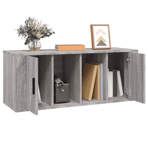 Móvel de TV - Modulo de TV - Armário de TV 100x35x40 cm derivados de madeira cinzento sonoma