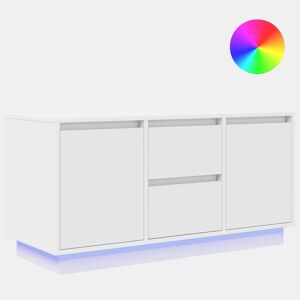 Móvel de TV - Modulo de TV - Armário de TV com luzes LED 100x41x50 cm branco