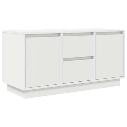 Móvel de TV - Modulo de TV - Armário de TV com luzes LED 100x41x50 cm branco
