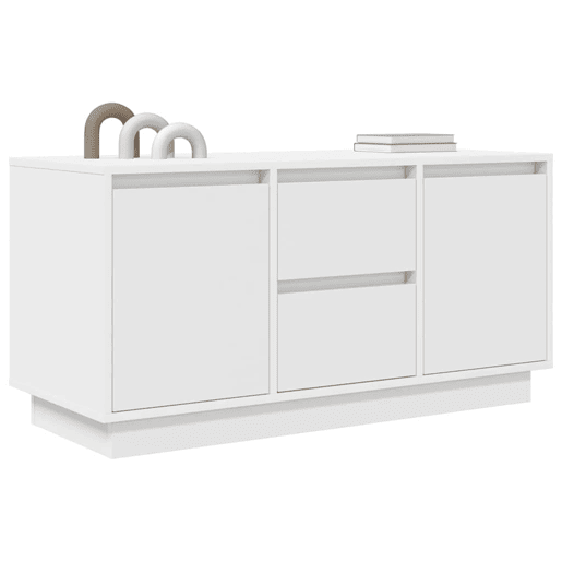 Móvel de TV - Modulo de TV - Armário de TV com luzes LED 100x41x50 cm branco