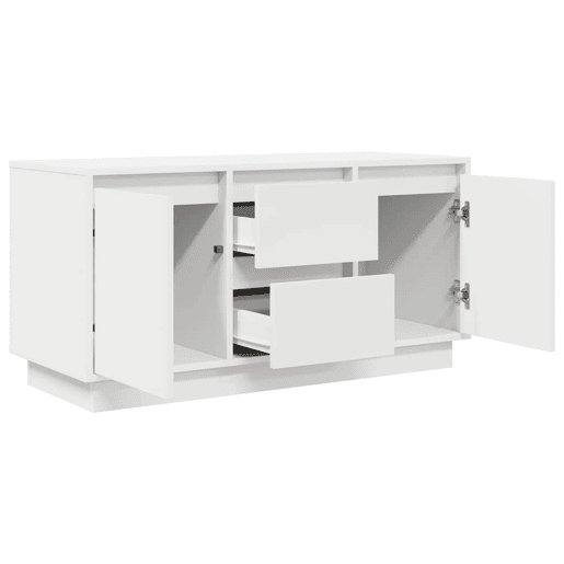 Móvel de TV - Modulo de TV - Armário de TV com luzes LED 100x41x50 cm branco